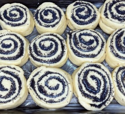 Poppy seed bun, 4 pcs