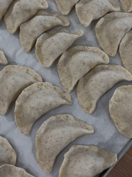 Whole grain varenyky with turkey, 500 gr.